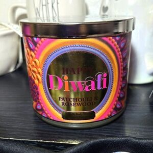 Diwali PATCHOULI ROSEWOOD Bath & Body Candle ◇ 3 Wick